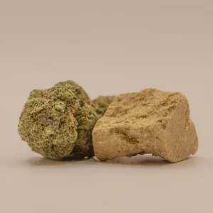 Lemon Haze cannabisblüten und Pollen Hash