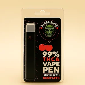 Cherry sour THCA vapen pen from Magic farmers