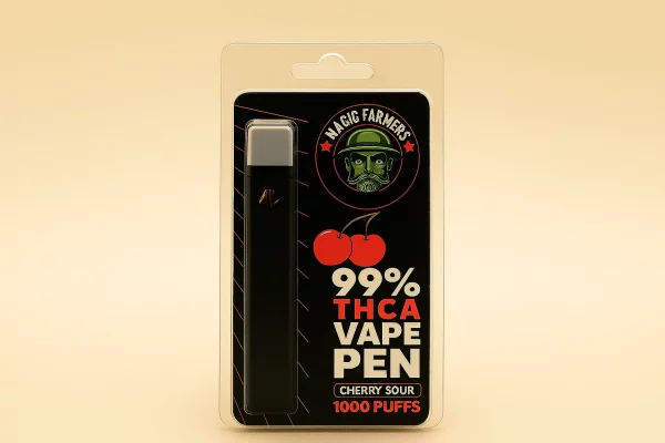 Cherry sour THCA vapen pen from Magic farmers