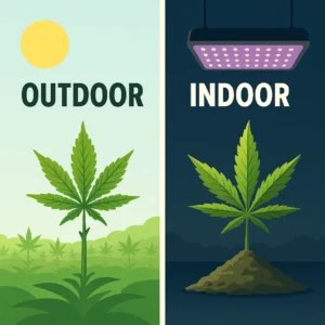 Indoor vs. outdoor cannabis