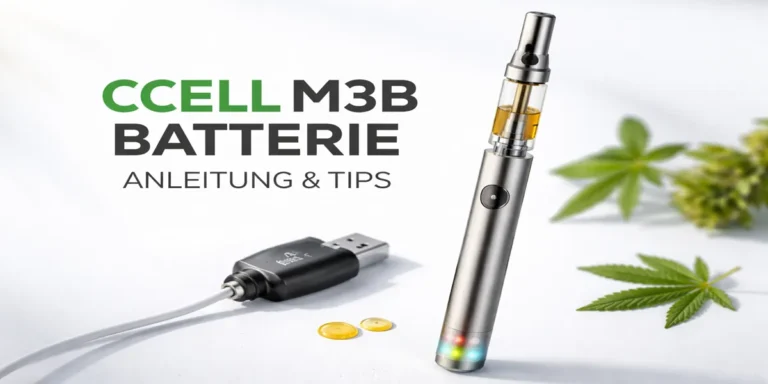 CCELL M3B Batterie mit 510-Kartusche und USB-Ladegerät – Anleitung und Bedienung